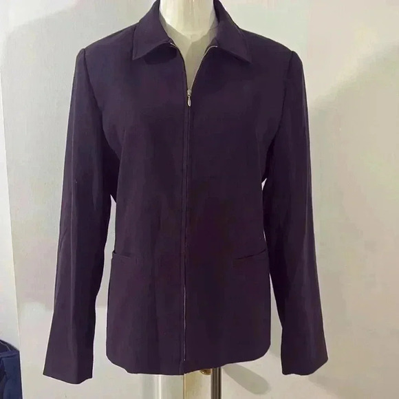 Women’s Suit Jacket Size 10P Style & Co in Purple / Eggplant - Picture 1 of 9